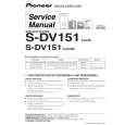 PIONEER S-DV151/XJC/E Service Manual cover photo