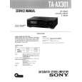 SONY TAAX301 Service Manual cover photo