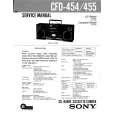 SONY CFD455 Service Manual cover photo