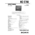 SONY MZE700 Service Manual cover photo