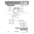 SONY ICF860L Service Manual cover photo