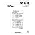 SONY WM-FX111 Service Manual cover photo