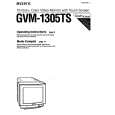 SONY GVM-1305TS Owner's Manual cover photo