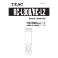 TEAC RCL2 Owner's Manual cover photo