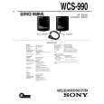 SONY WCS-990 Service Manual cover photo