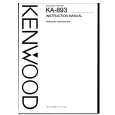 KENWOOD KA893 Owner's Manual cover photo