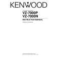 KENWOOD VZ-7000N Owner's Manual cover photo