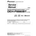 PIONEER DEH-P8880BT/XF/BR Service Manual cover photo