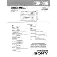 SONY CDK006 Service Manual cover photo