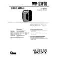 SONY WM-SXF10 Service Manual cover photo