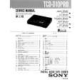 SONY TCDD10PRO Service Manual cover photo