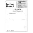 BECKER ELEKTRO.753 Service Manual cover photo