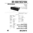 SONY XR1800 Service Manual cover photo
