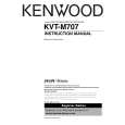 KENWOOD KVTM707 Owner's Manual cover photo