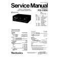 TECHNICS RS-X990 Service Manual cover photo