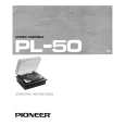 PIONEER PL-50 Owner's Manual cover photo