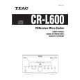 TEAC CR-L600 Owner's Manual cover photo