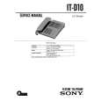 SONY ITD10 Service Manual cover photo