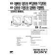 SONY KVMT2000 Service Manual cover photo