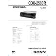 SONY CDX2500R Service Manual cover photo