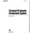 SONY MHC-1200 Owner's Manual cover photo