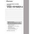 PIONEER VSX-1018AH-K/KUXJ Owner's Manual cover photo