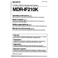 SONY MDR-IF210 Owner's Manual cover photo