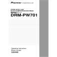 PIONEER DRM-PW701/TUCKFP Owner's Manual cover photo