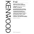 KENWOOD P42 Owner's Manual cover photo