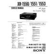 SONY XR-1551 Service Manual cover photo