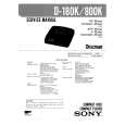 SONY D180 Service Manual cover photo
