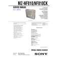 SONY MZNF810 Service Manual cover photo