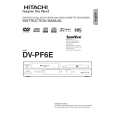 HITACHI DVPF6E Owner's Manual cover photo