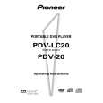 PIONEER PDV-20 Owner's Manual cover photo