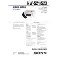 SONY NWS21 Service Manual cover photo