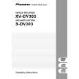 PIONEER XV-DV303/LBWXJN/RC Owner's Manual cover photo