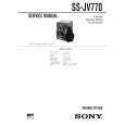 SONY SSJV770 Service Manual cover photo