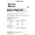 PIONEER KEH-P6015-3 Service Manual cover photo