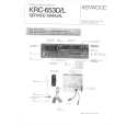 KENWOOD KRC653L Service Manual cover photo