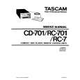 TEAC RC-7 Service Manual cover photo