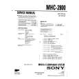 SONY MHC2800 Service Manual cover photo