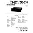 SONY XR6033 Service Manual cover photo