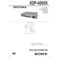 SONY XDP4000X Service Manual cover photo