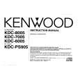 KENWOOD KDC6005 Owner's Manual cover photo