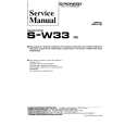 PIONEER S-W33 Service Manual cover photo