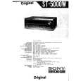 SONY ST5000W Service Manual cover photo