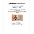 ONKYO CS210 Service Manual cover photo