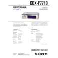 SONY CDXF7710 Service Manual cover photo