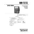 SONY WM-FX113 Service Manual cover photo