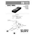 SONY RM111 Service Manual cover photo